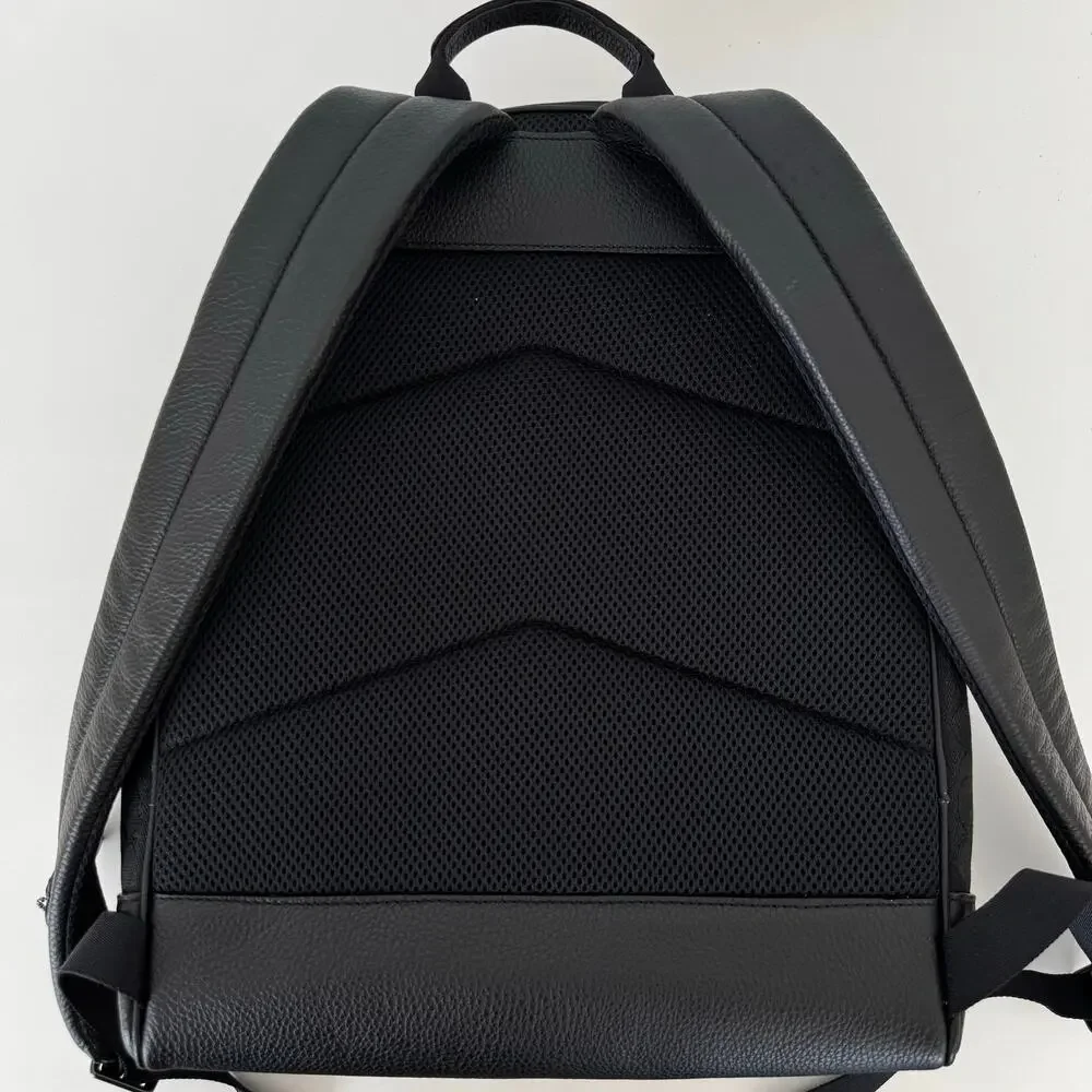 Coach Thompson Signature Jacquard Backpack Bag Varsity Stripe Canvas Leather